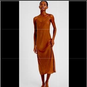 Banana Republic Factory Women's Brown True Hues Slip Dress